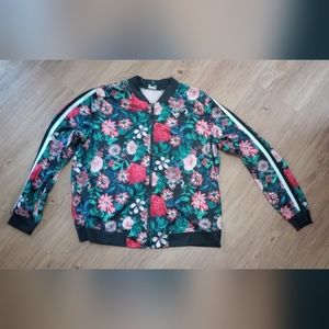 Project Runway WomenXXL Floral Print light-weight Bomber Jacket